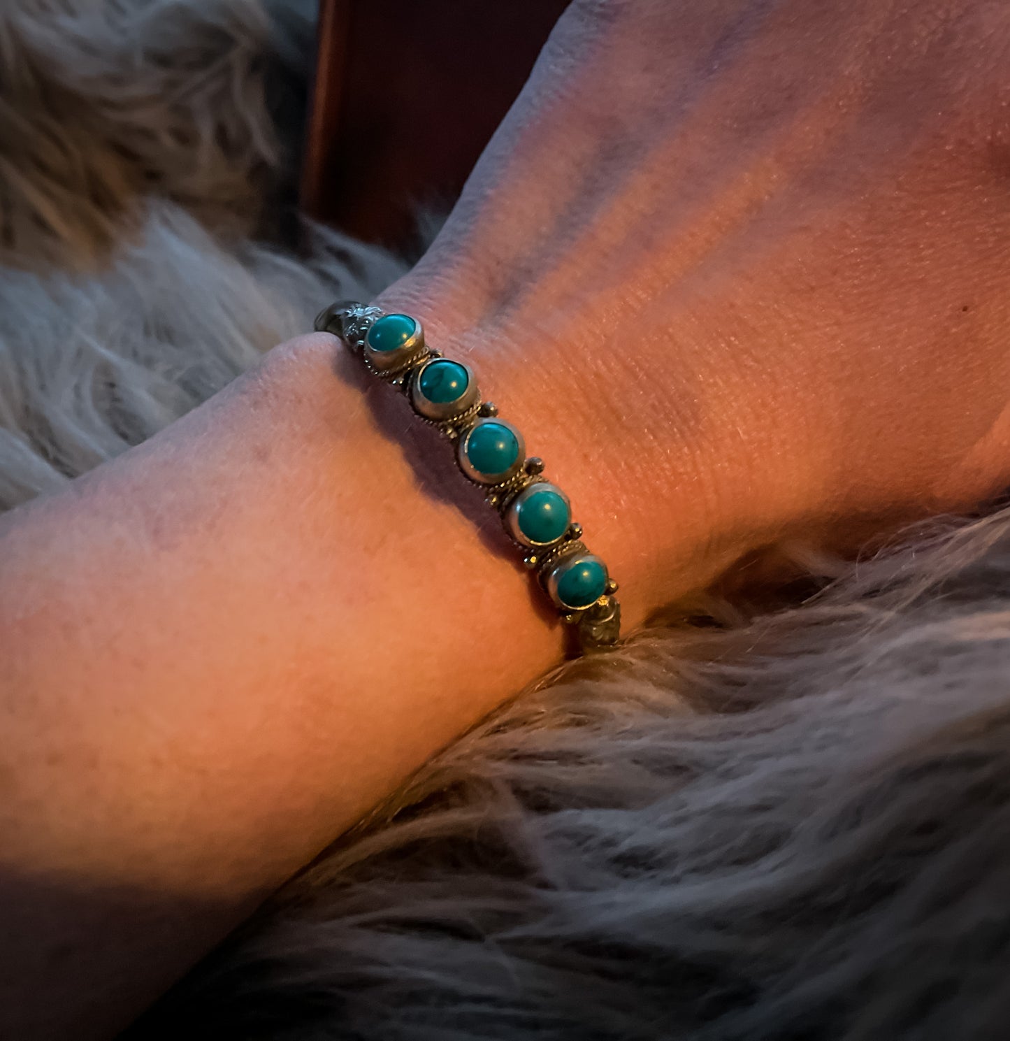 Turquoise Stone Cuff