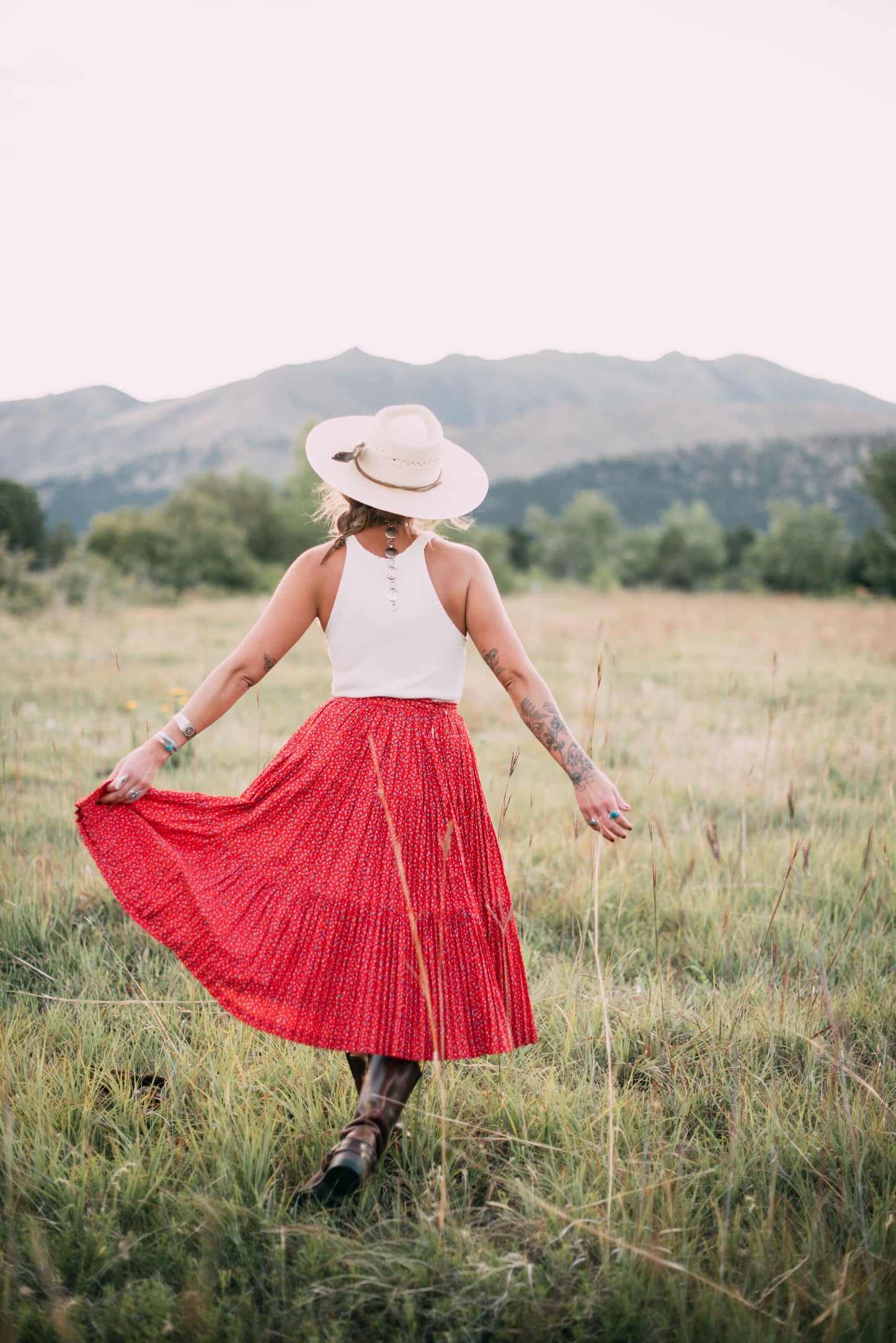 Perfect Prairie Skirt [Red]